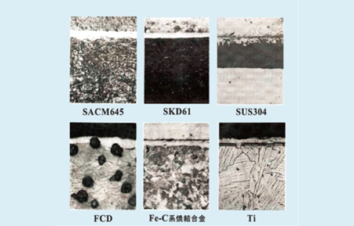 ภาพ แบบหน้าตัดของโครงสร้างหลัง Plasma Nitriding